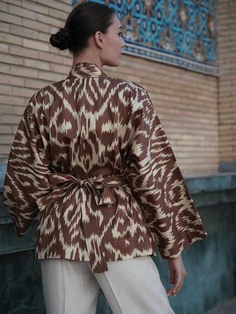 100% Cotton mini Kimono "Chocolate Soul"