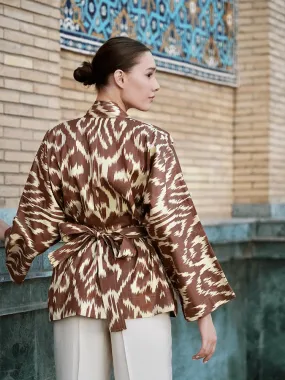 100% Cotton mini Kimono "Chocolate Soul"
