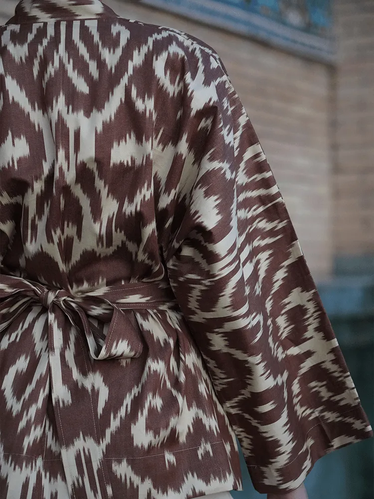 100% Cotton mini Kimono "Chocolate Soul"