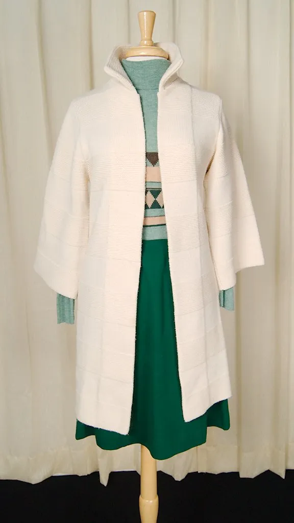 1960s Textured Sweater Coat