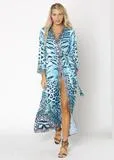 648 animal print kimono