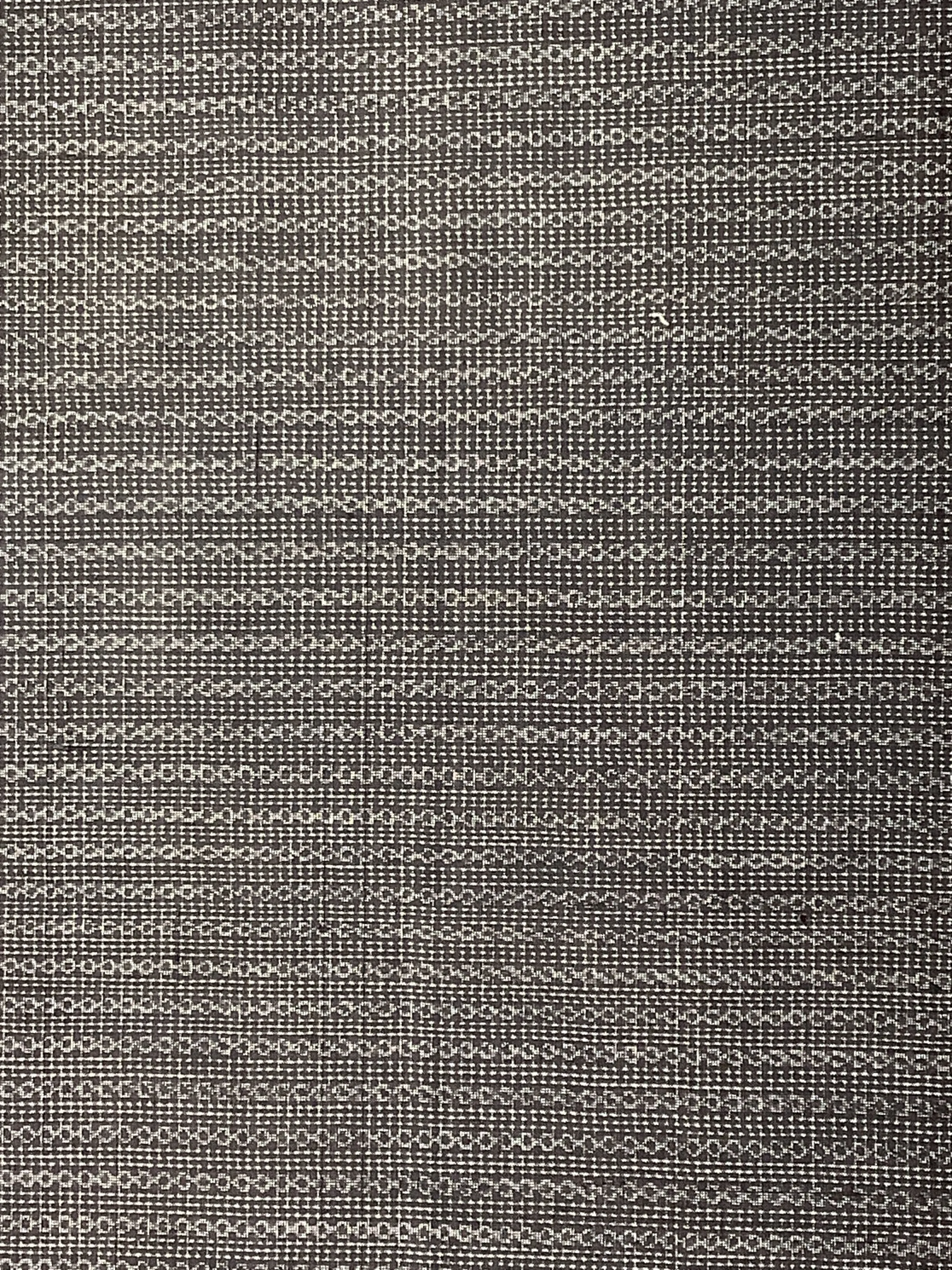 78082:1960s Mud-Dyed Japanese Silk Doro-Ohshima Tsumugi, 41in. AraiHari