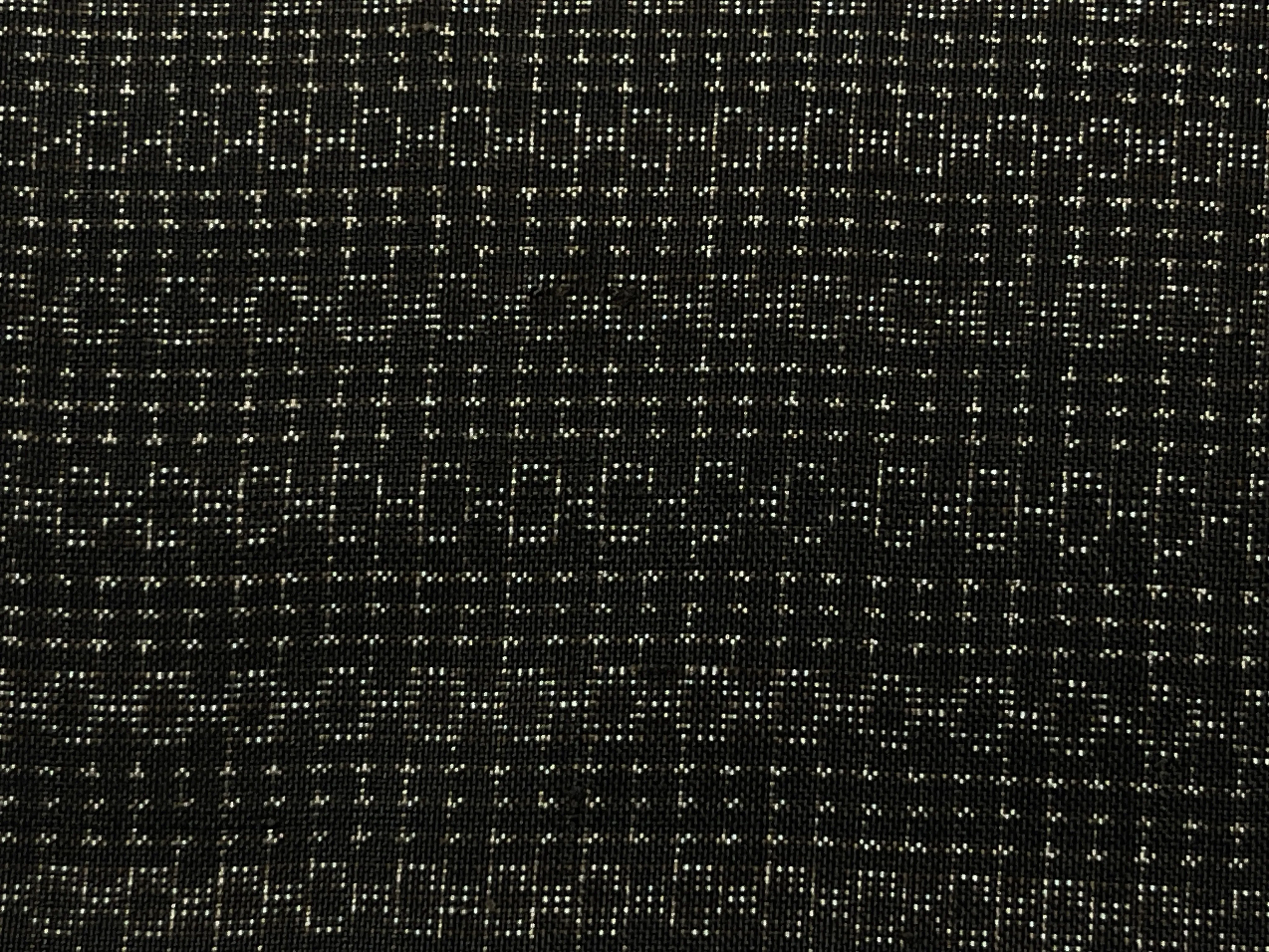 78082:1960s Mud-Dyed Japanese Silk Doro-Ohshima Tsumugi, 41in. AraiHari