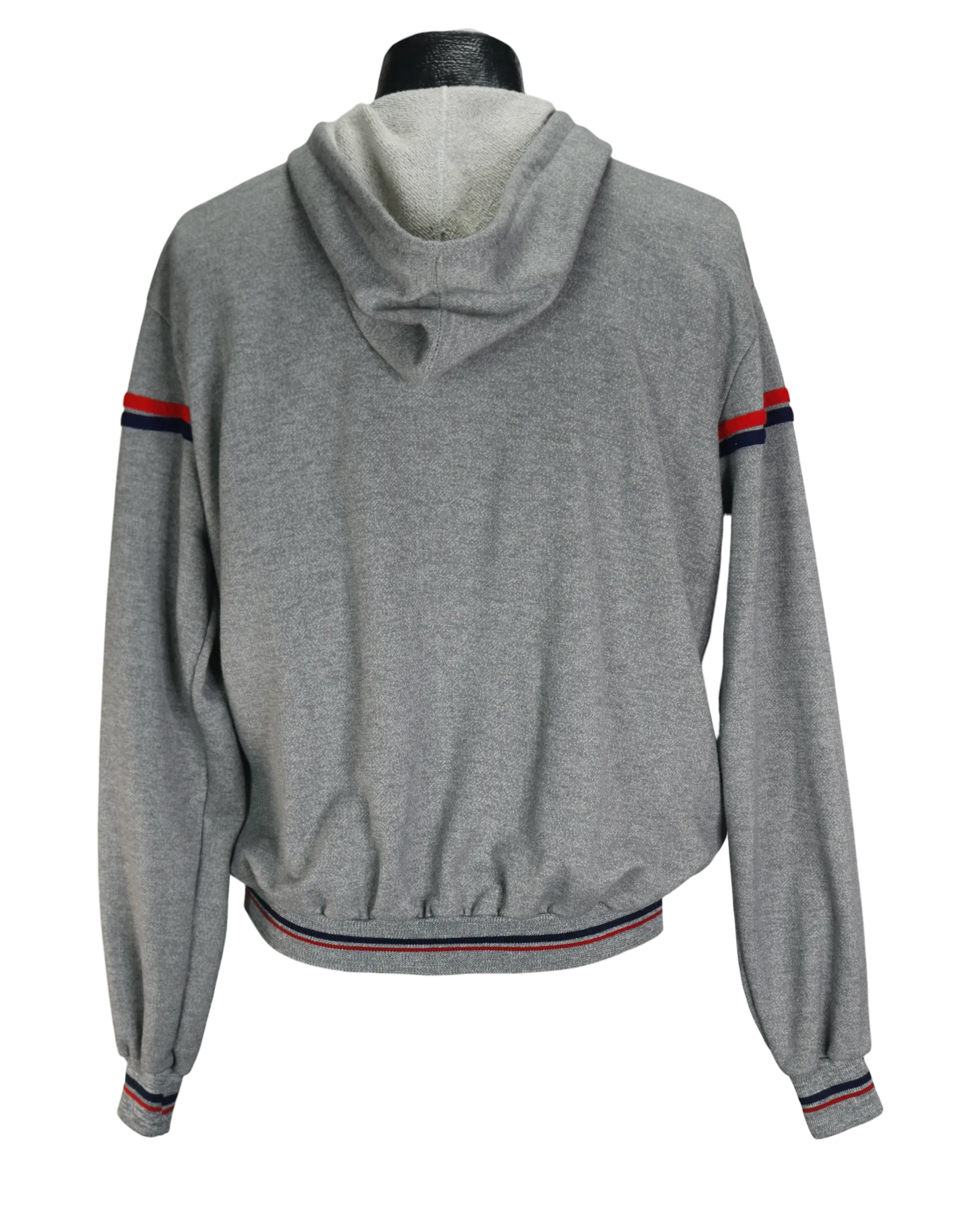 80s Nike Heather Gray Zip-Up Hoodie     L