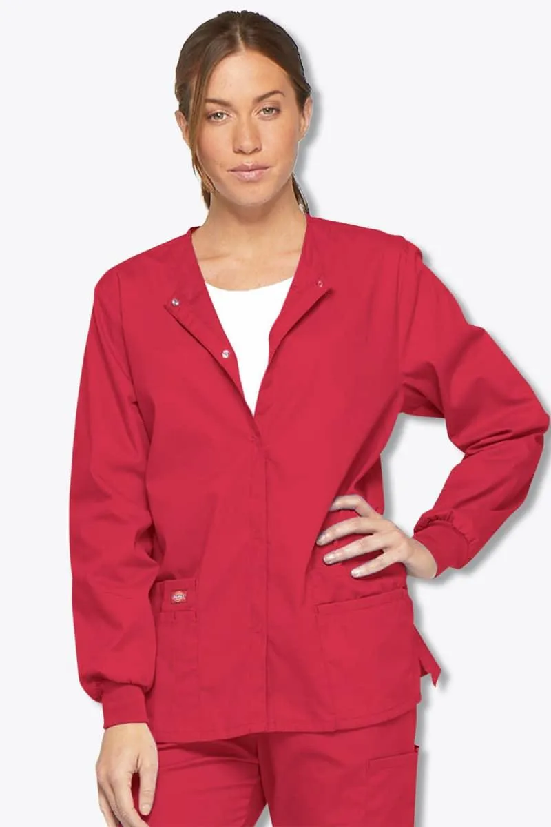 86306 Dickies EDS Women's Snap Front Warm-Up Jacket