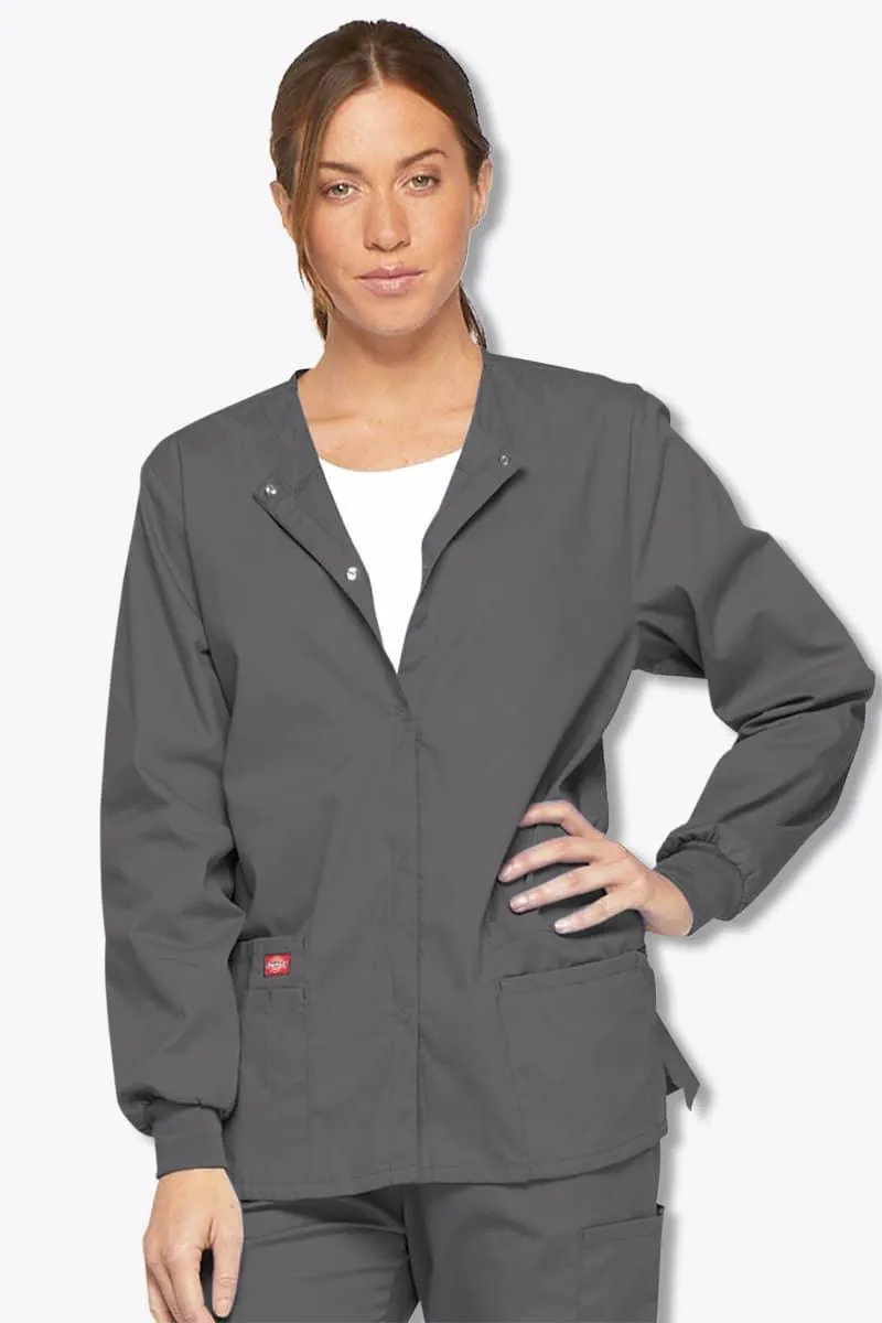 86306 Dickies EDS Women's Snap Front Warm-Up Jacket