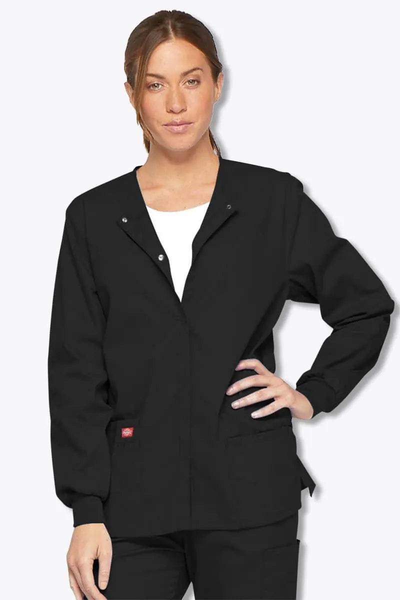 86306 Dickies EDS Women's Snap Front Warm-Up Jacket