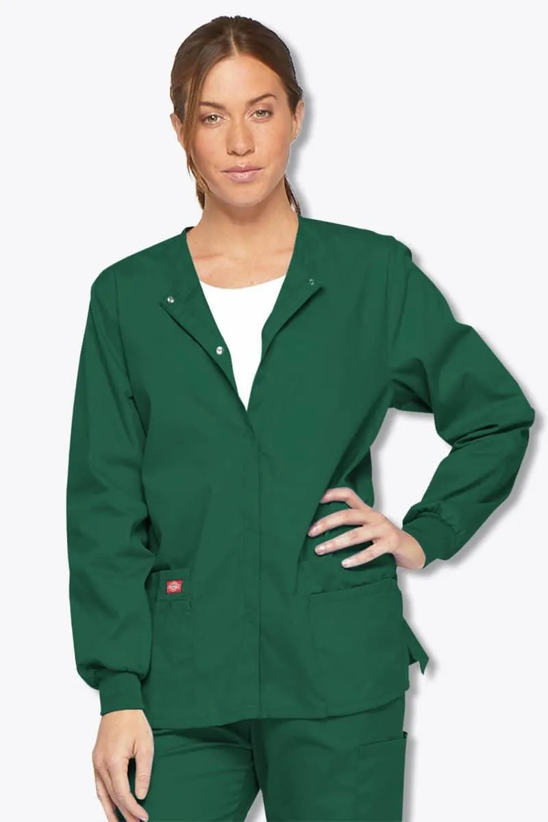 86306 Dickies EDS Women's Snap Front Warm-Up Jacket