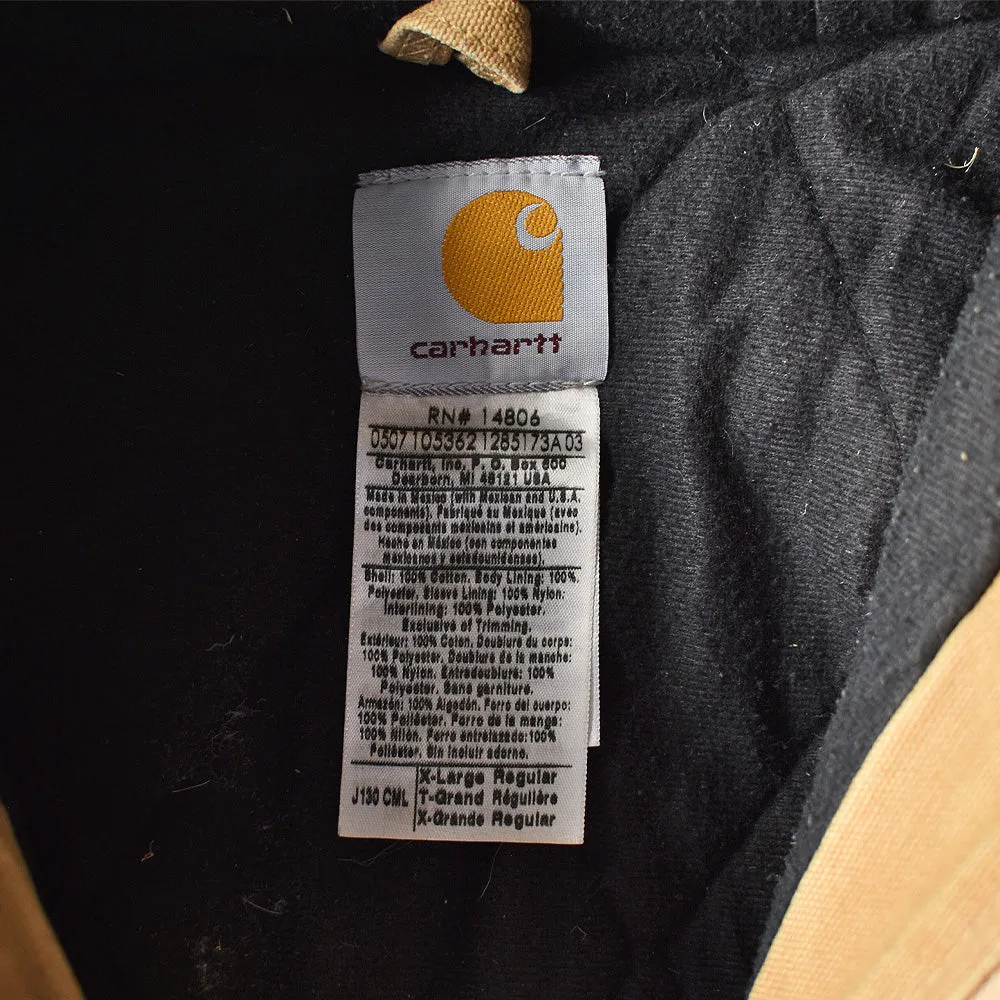 90's Carhartt 企業ロゴ刺繍入り アクティブパーカー 221029