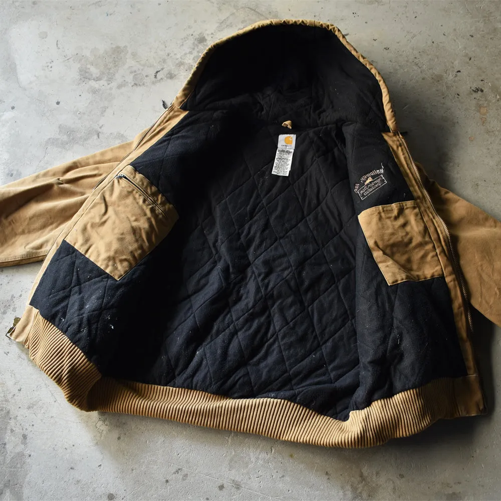 90's Carhartt 企業ロゴ刺繍入り アクティブパーカー 221029