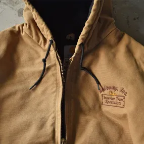 90's Carhartt 企業ロゴ刺繍入り アクティブパーカー 221029