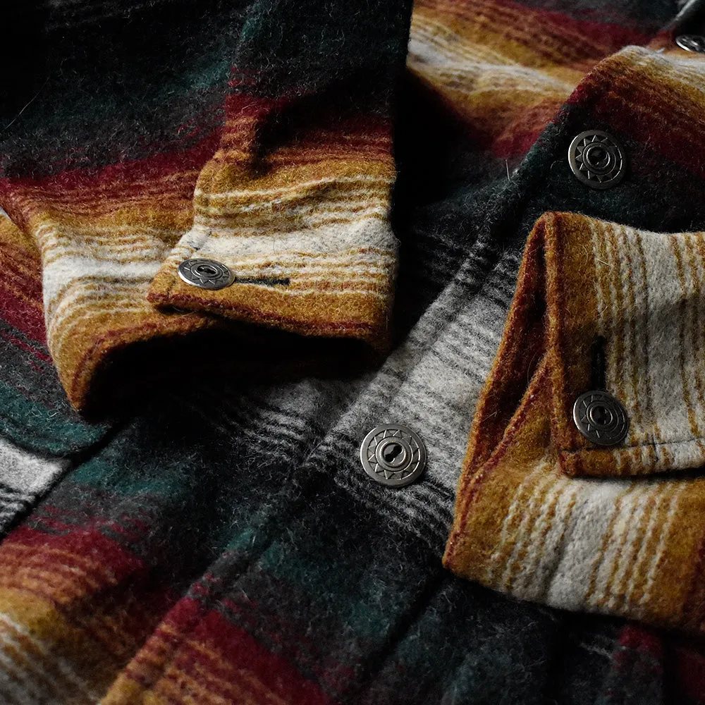 90's WOOLRICH ラグ柄 ネイティブボーダー  ウールジャケット USA製 231217H