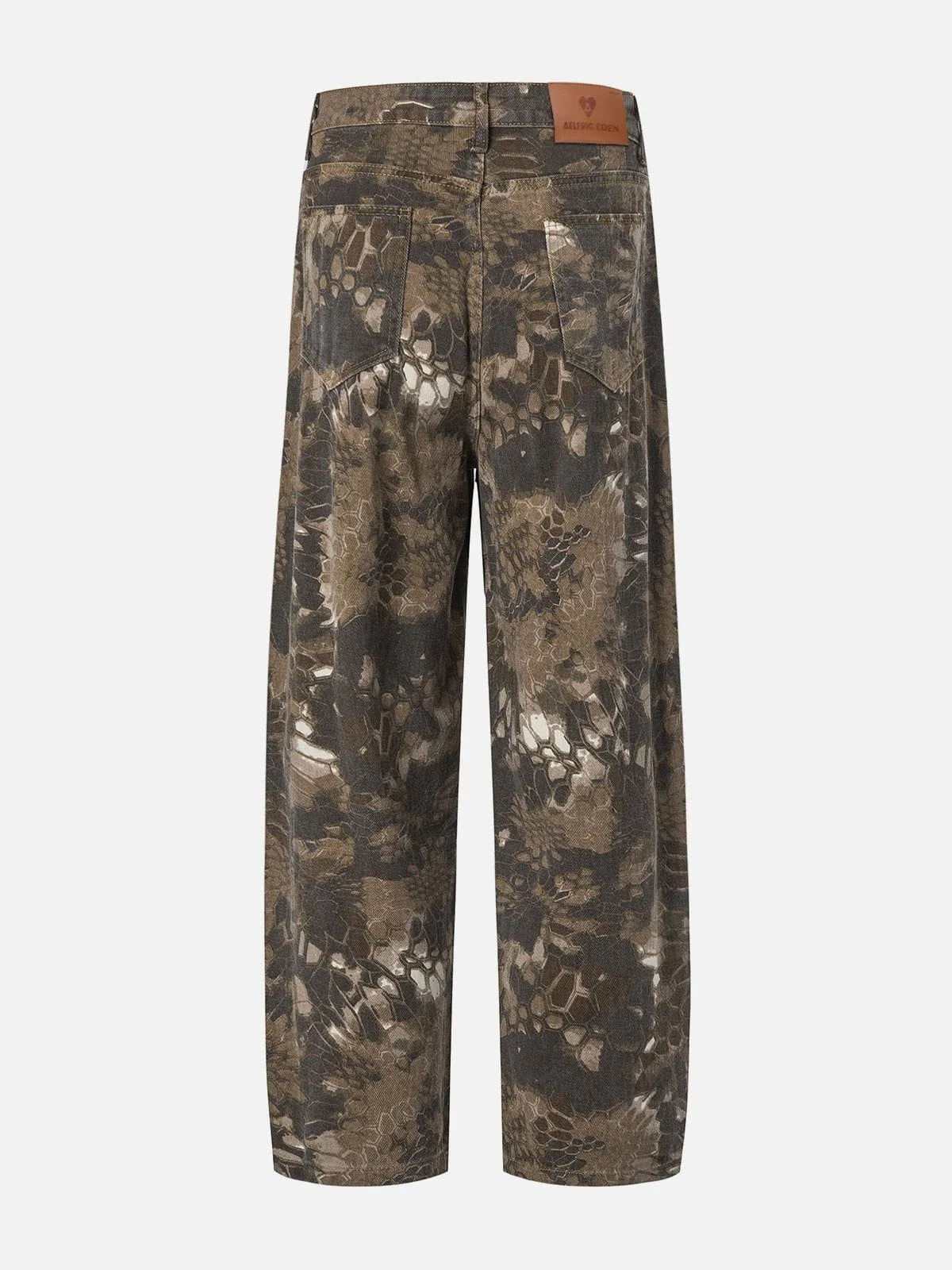 Aelfric Eden Snake Pattern Loose Jeans