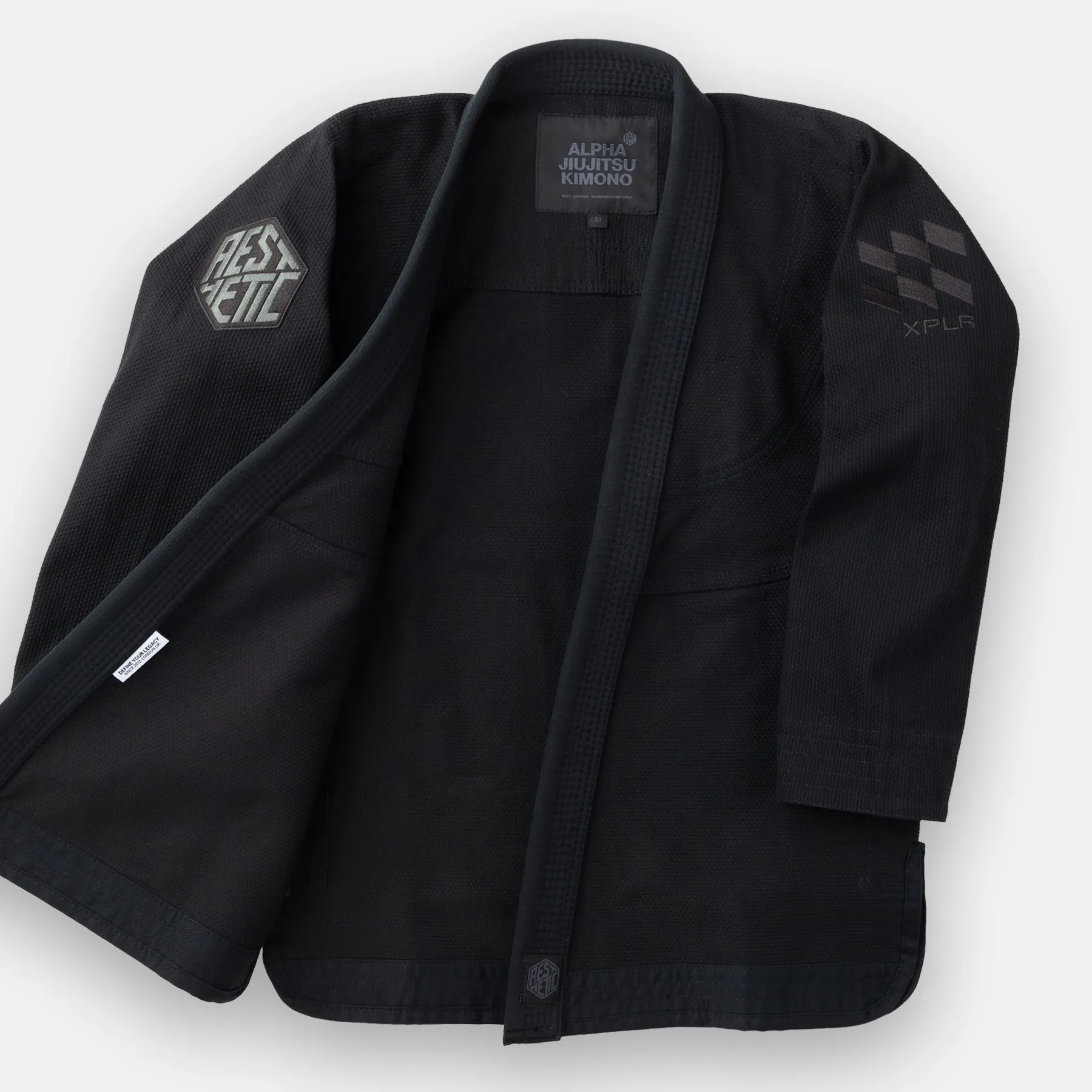 Aesthetic The Alpha  Kimono - Black/Gunmetal