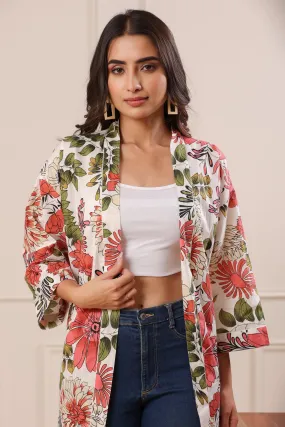 Aleena Summer Bloom Pink Kimono