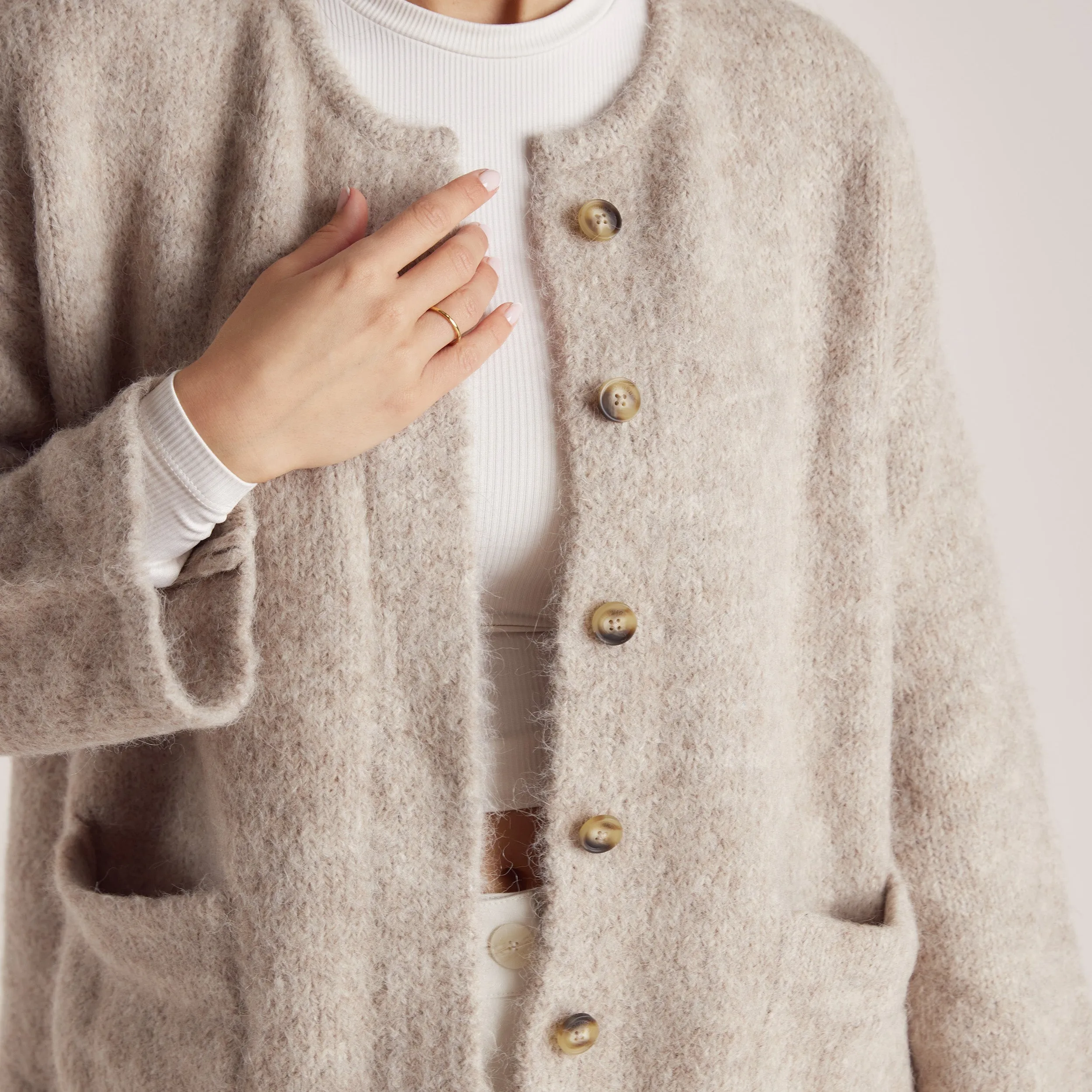 Alpaca Blend Jacket - Mink