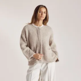 Alpaca Blend Jacket - Mink