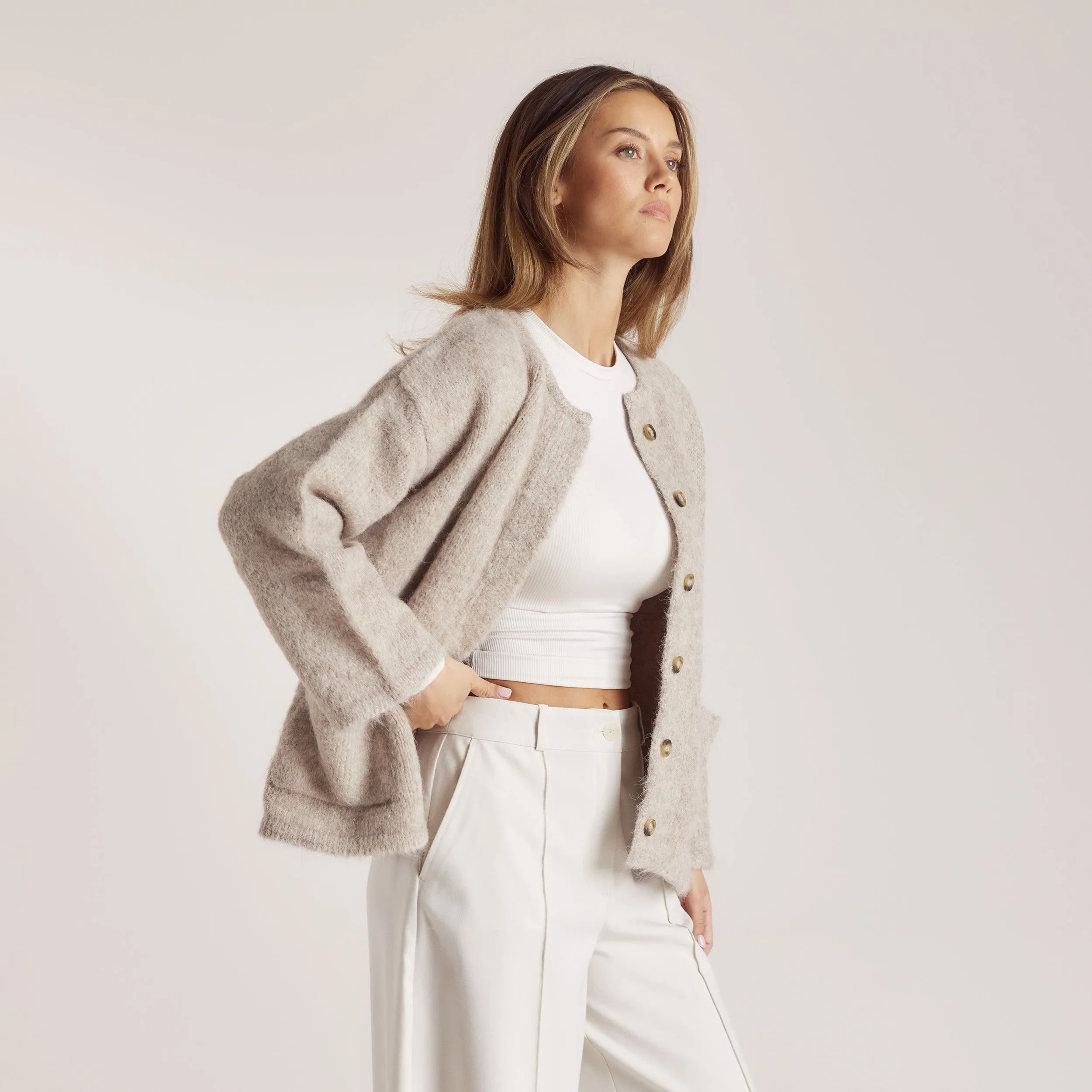 Alpaca Blend Jacket - Mink