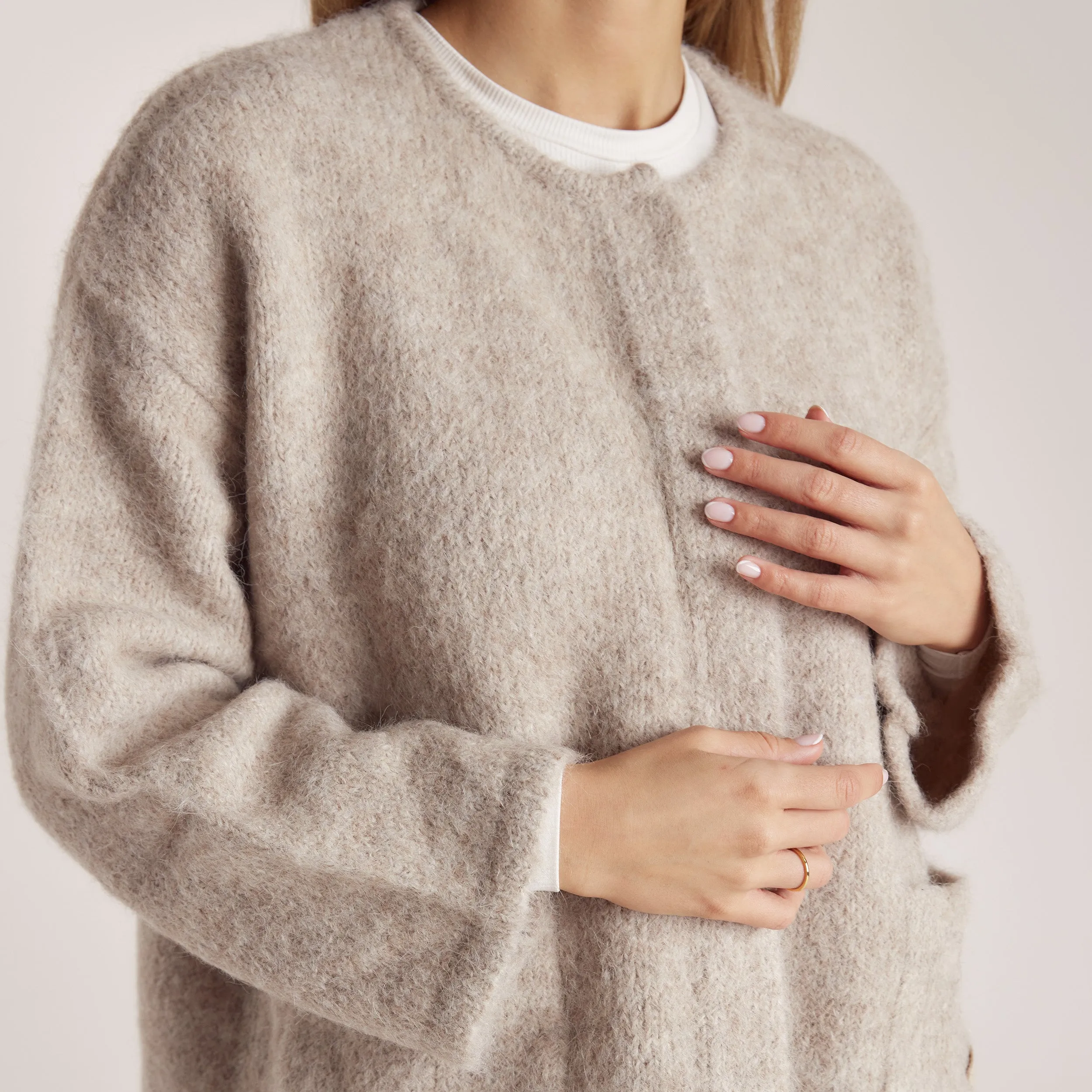 Alpaca Blend Jacket - Mink