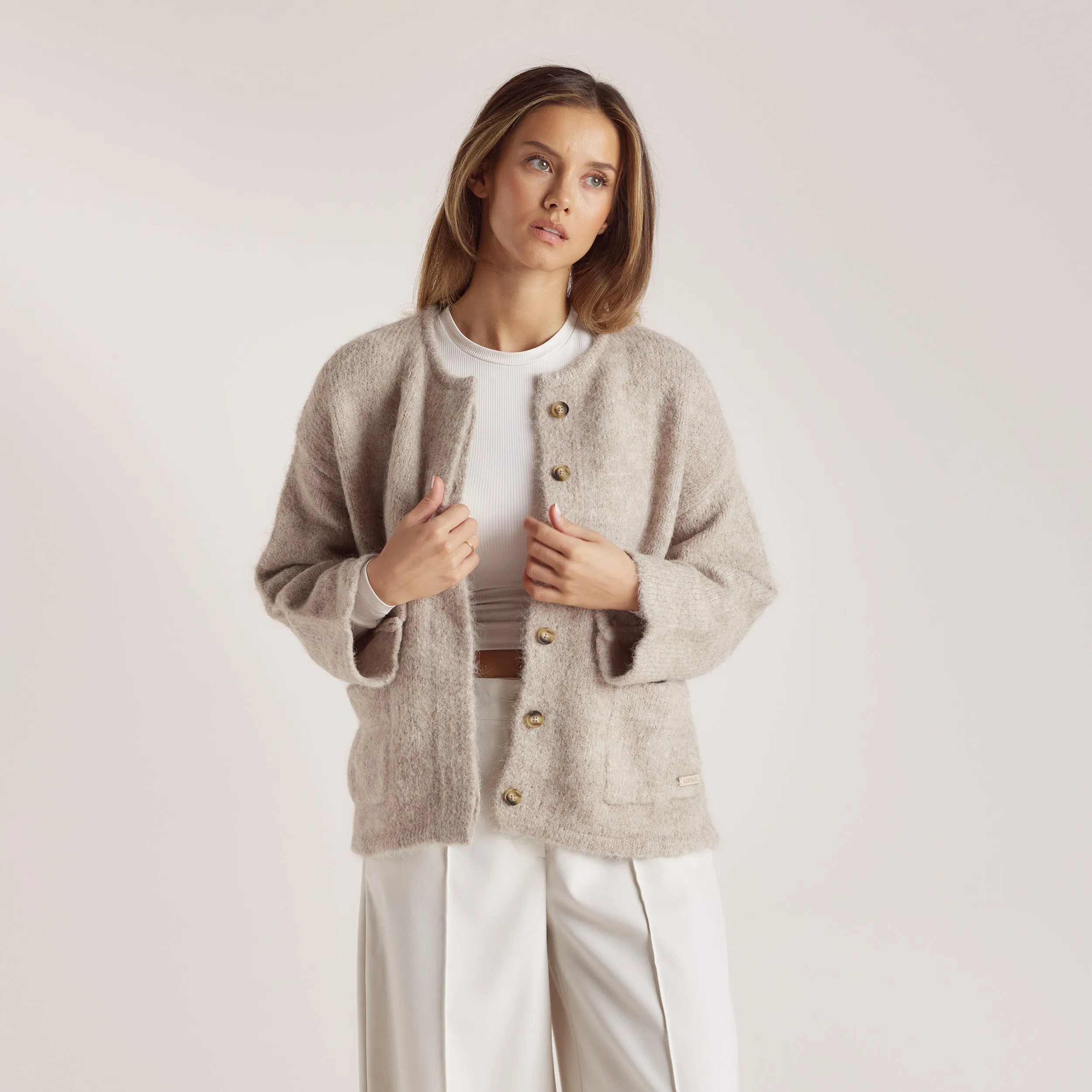 Alpaca Blend Jacket - Mink