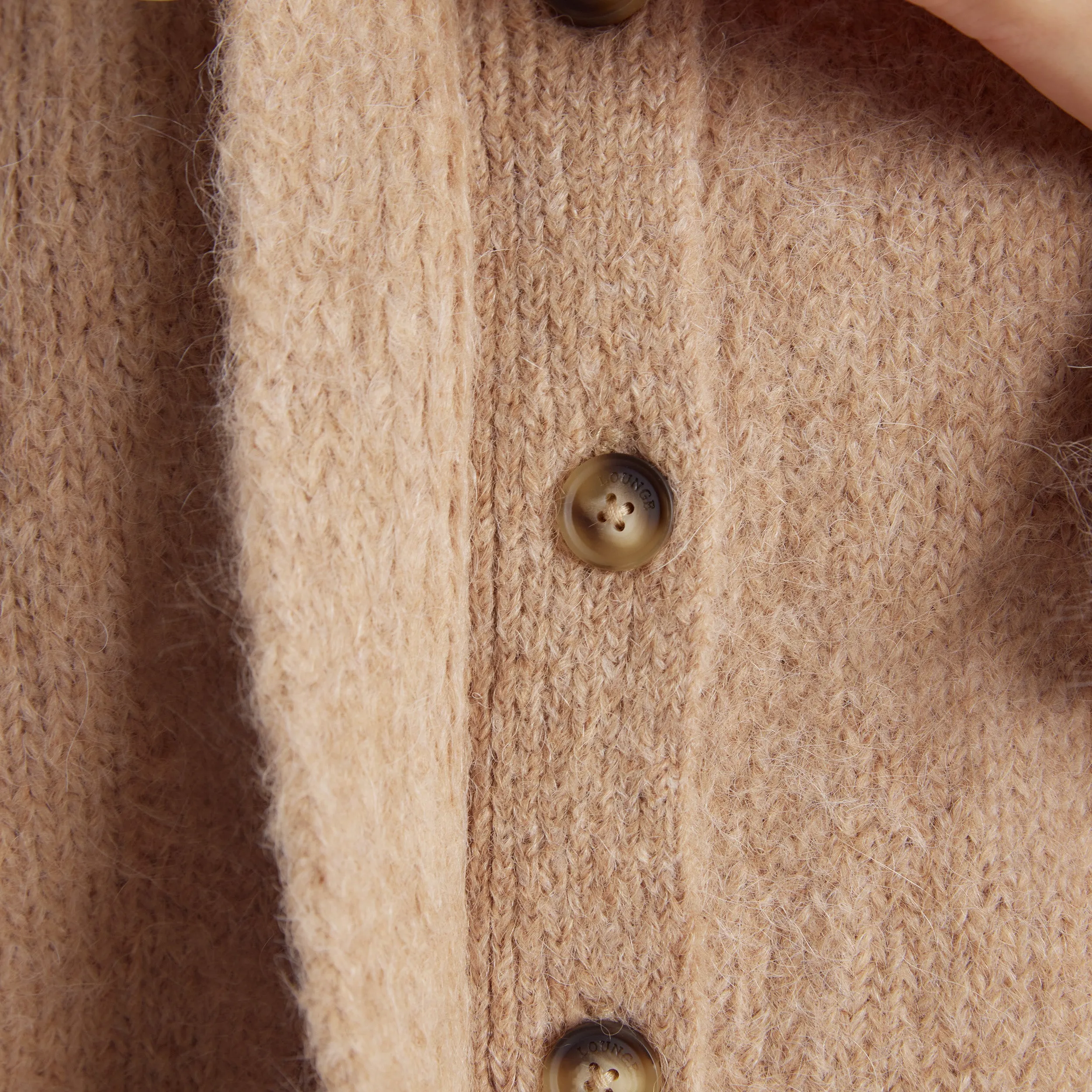 Alpaca Blend Jacket - Tan