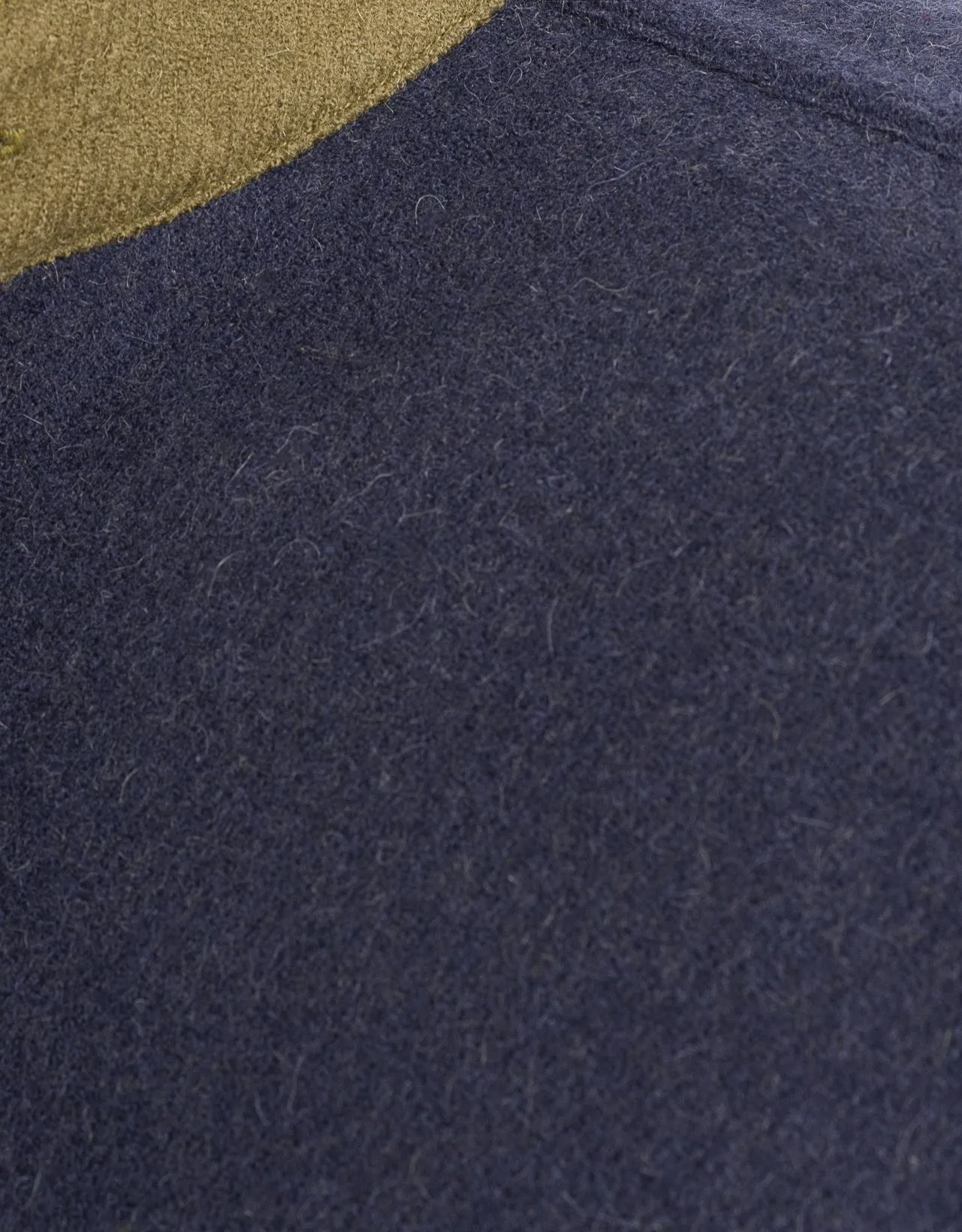 ALPACA WOOL CPO JACKET - NAVY/KHAKI