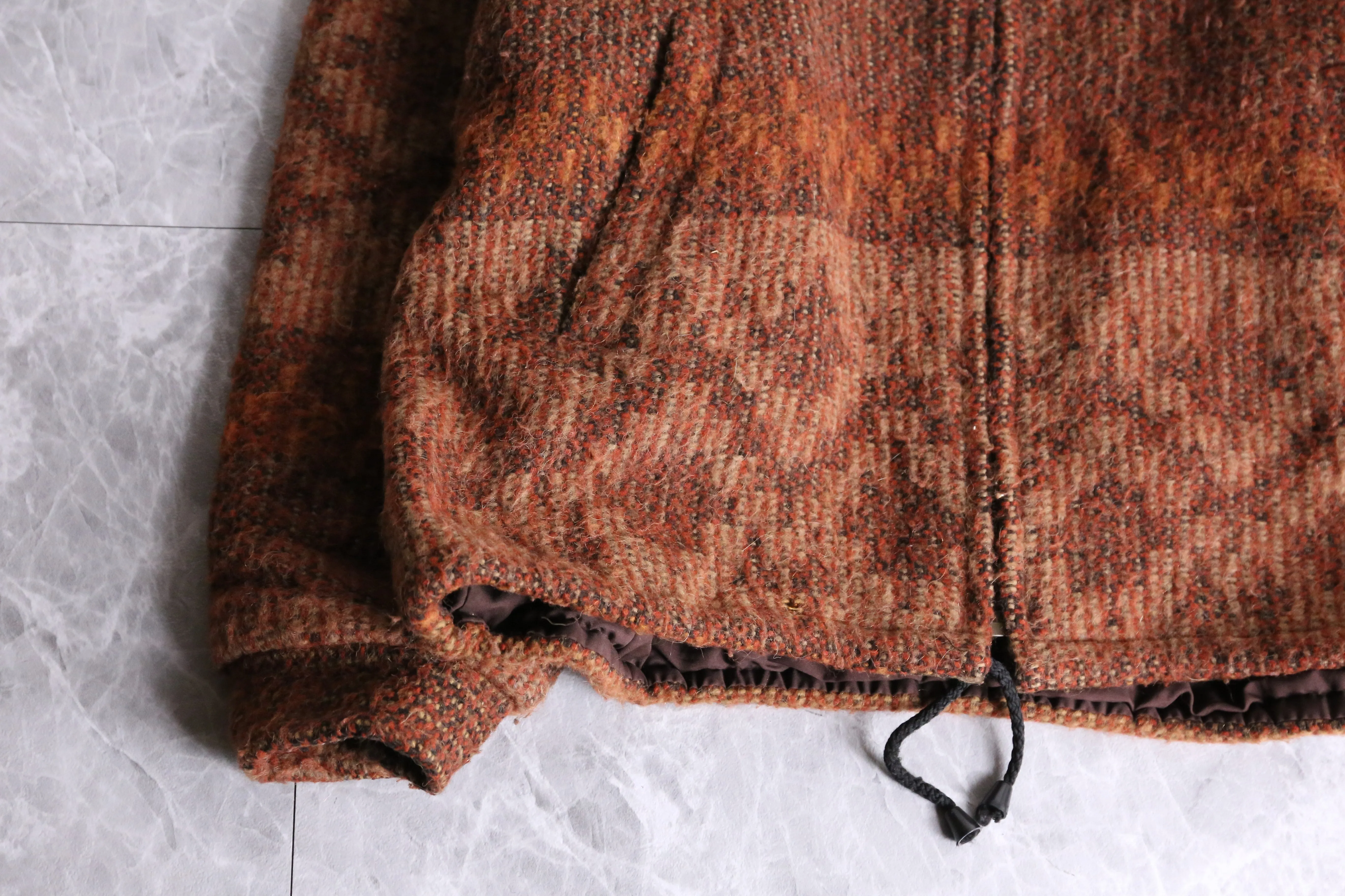alpaca wool zip-up jacket
