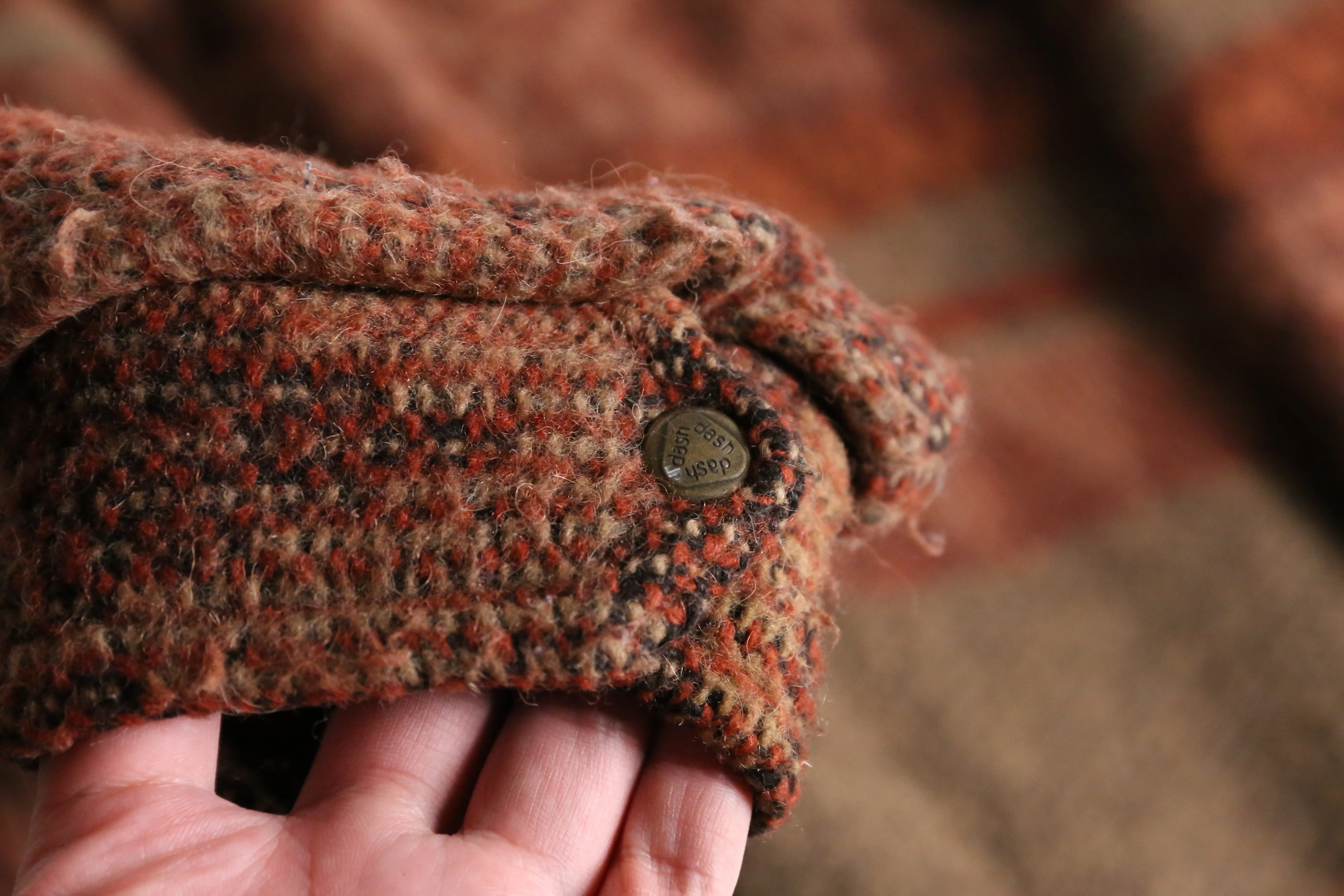 alpaca wool zip-up jacket