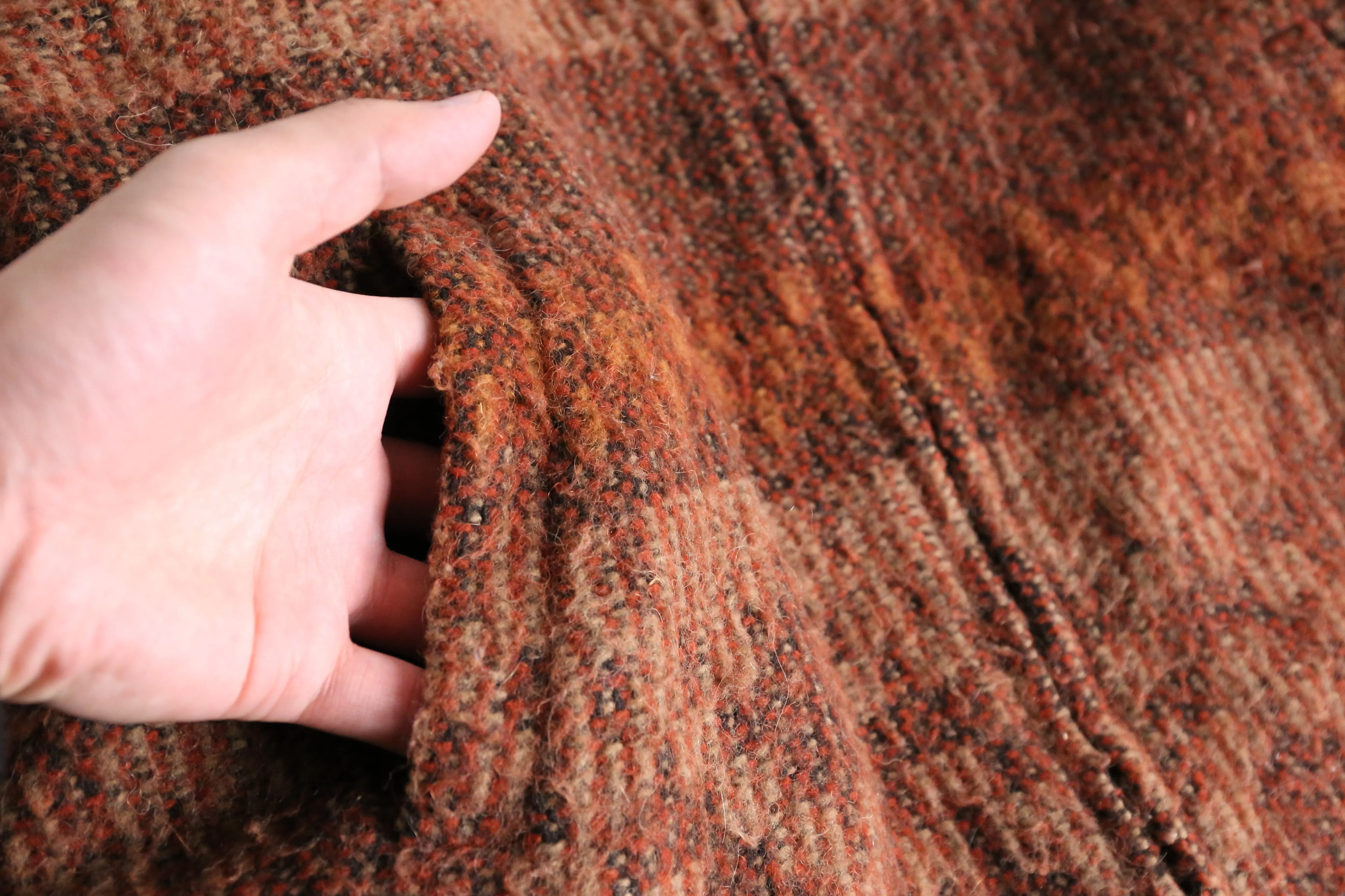 alpaca wool zip-up jacket