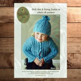 Alpaca Yarns Indiecita 1515 -  Girls Hat and Swing Jacket