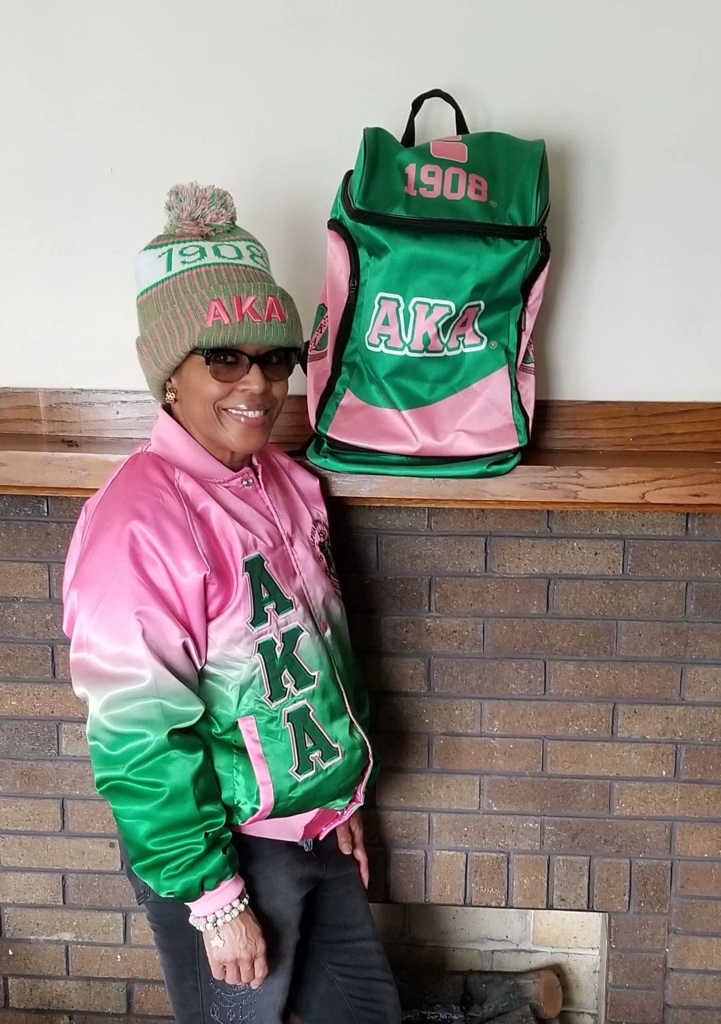 Alpha Kappa Alpha Ombré Bomber Jacket