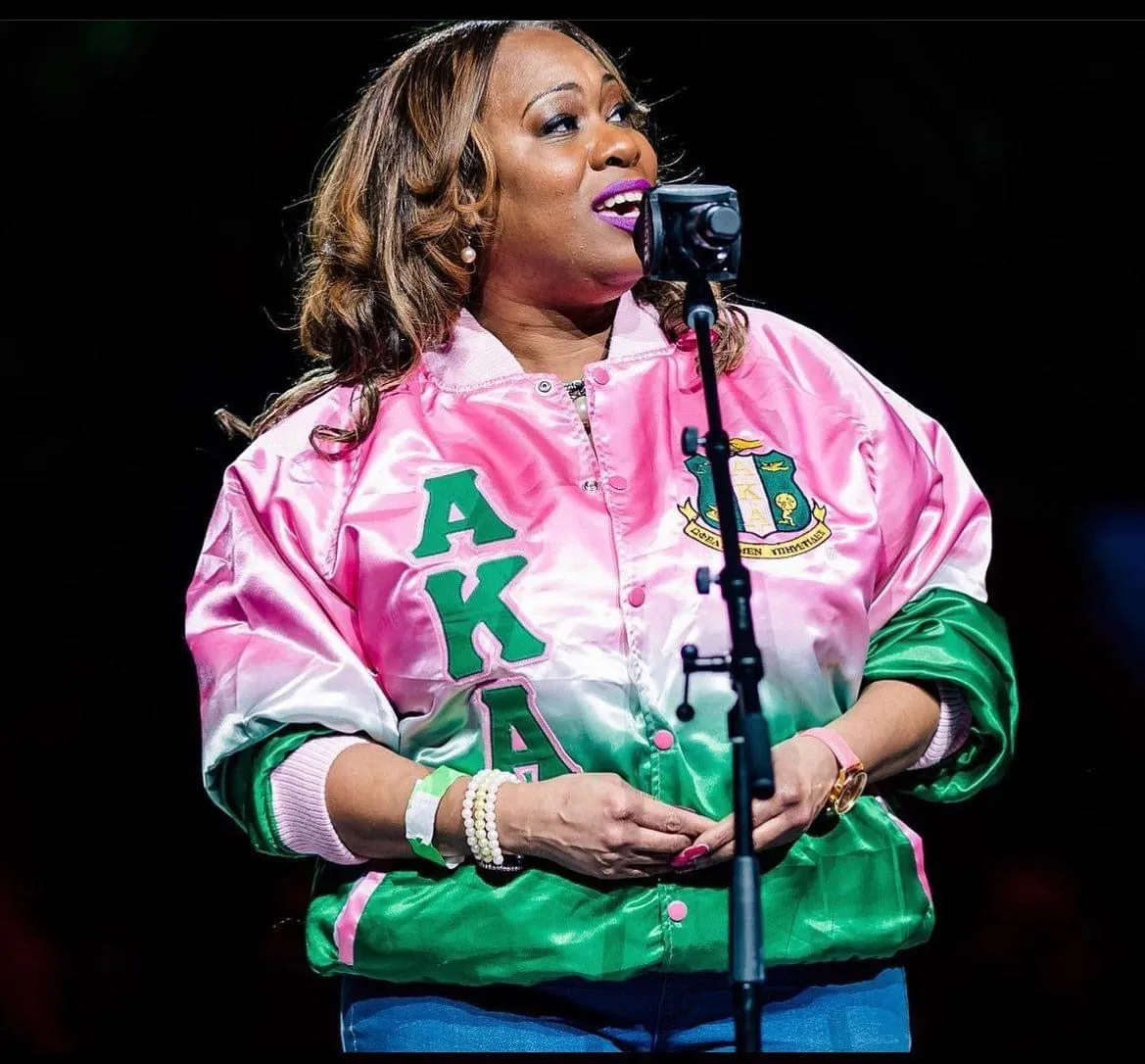 Alpha Kappa Alpha Ombré Bomber Jacket