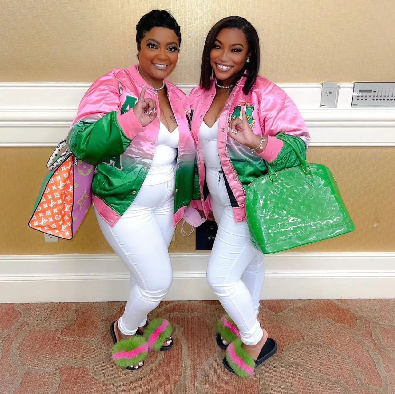 Alpha Kappa Alpha Ombré Bomber Jacket
