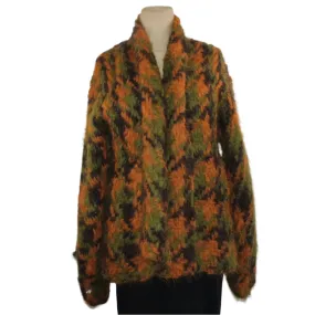 Amano Jacket, Alpaca, Houndstooth, Saffron/Cognac/Olive, XS/S