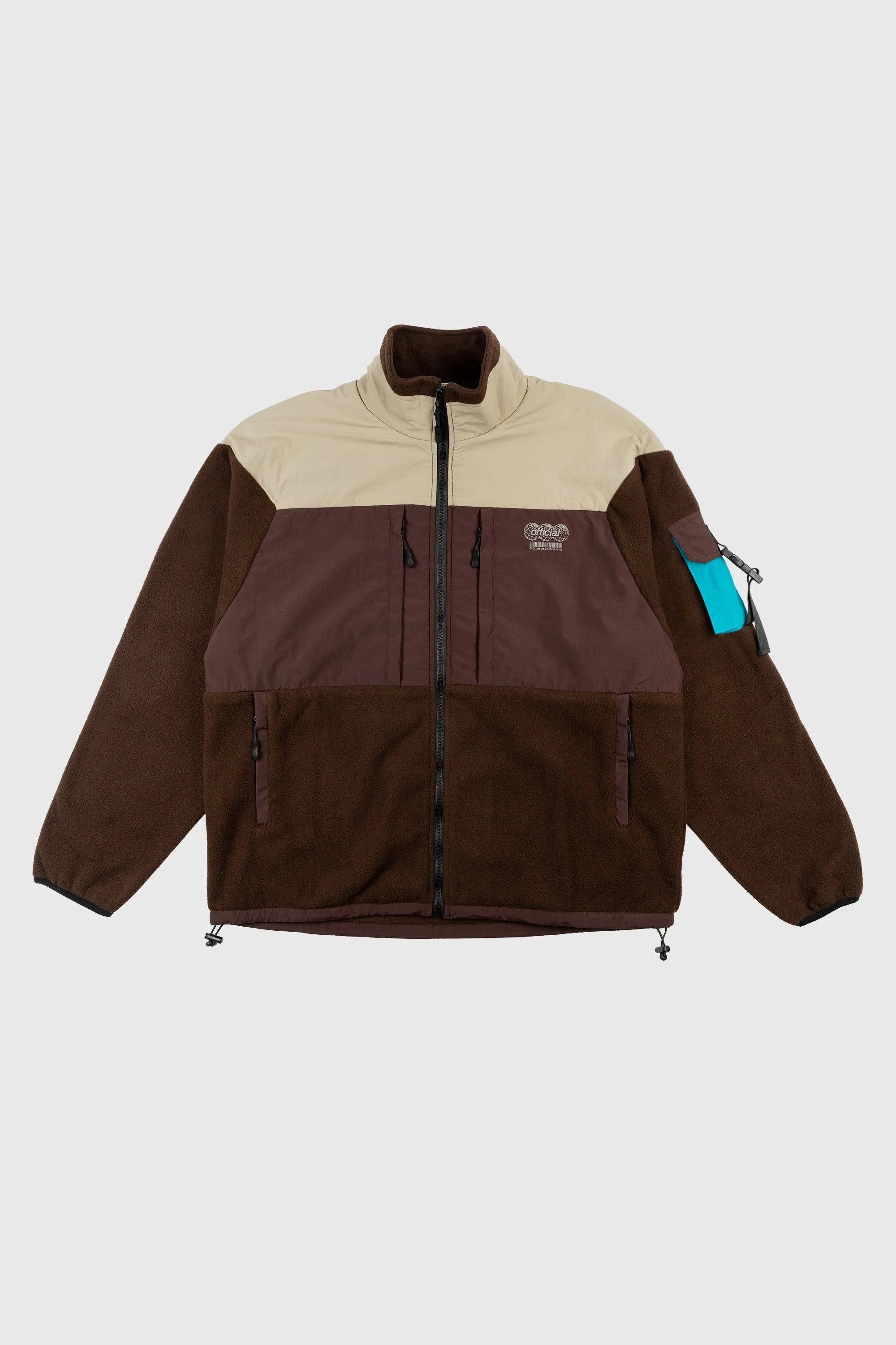 Ascent Tech Fleece Jacket (Brown) by The Official Brand