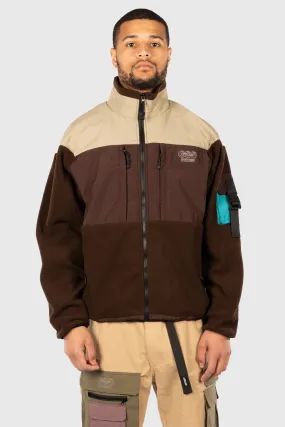 Ascent Tech Fleece Jacket (Brown) by The Official Brand