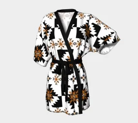 Aztec Golden Tribal Kimono Robe