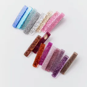 Bar Hair Clip - 14 Glitter - Non Slip Clip