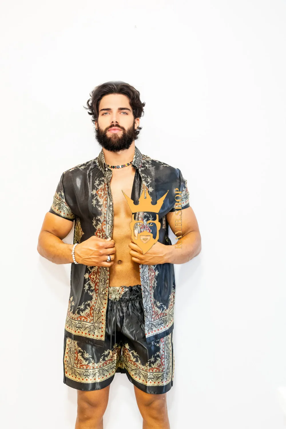 Barocco Men's Luxury Silk Dress Set - Comfort and Durability
