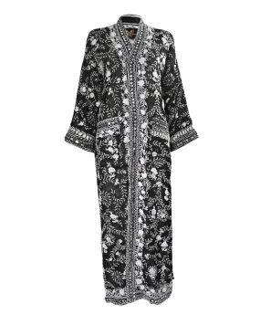 Black & White Amal Kimono Abaya