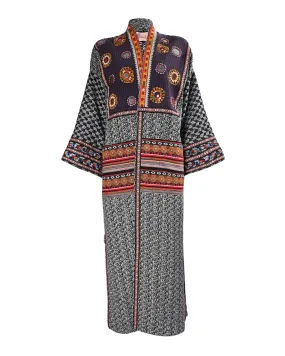 Black & White Rada Kimono Abaya