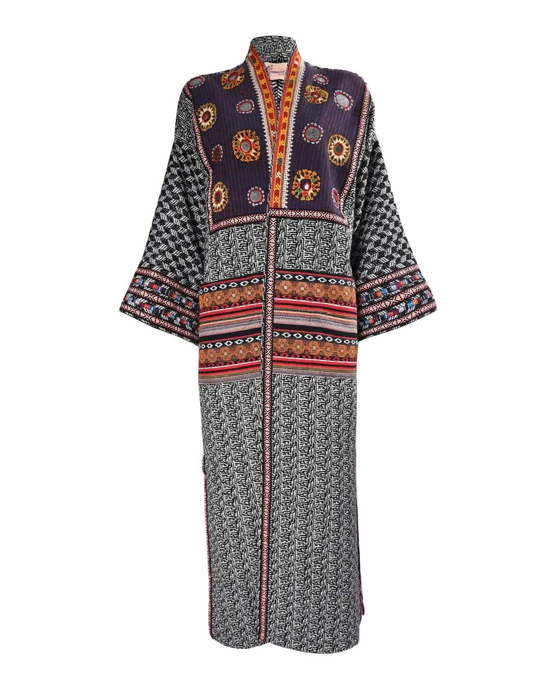 Black & White Rada Kimono Abaya