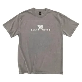 Black Sheep OG Logo Heavy Weight Faded Tee Vintage Grey