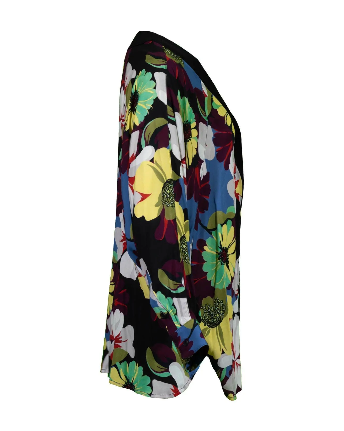 Blocked Kimono Blouse