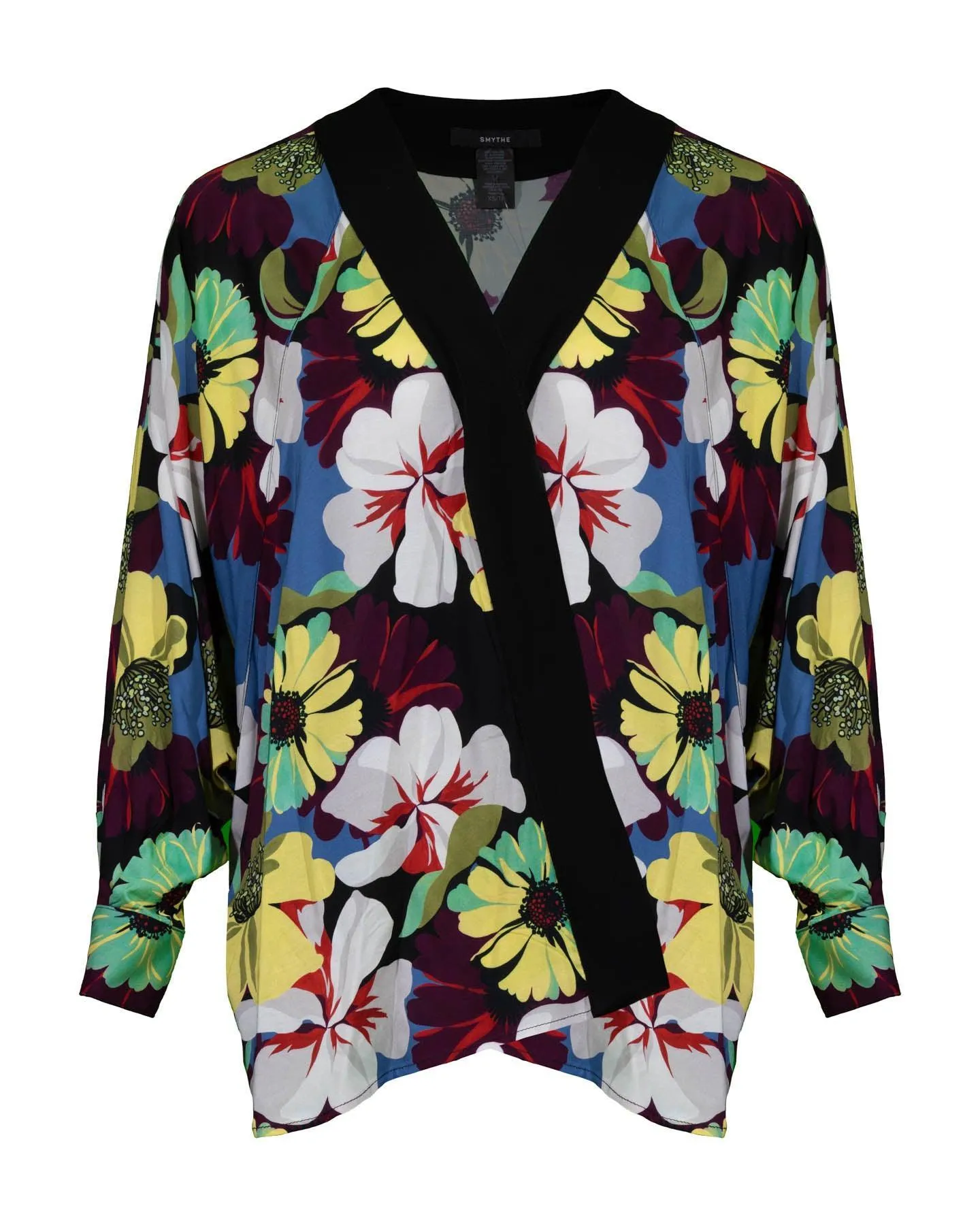 Blocked Kimono Blouse