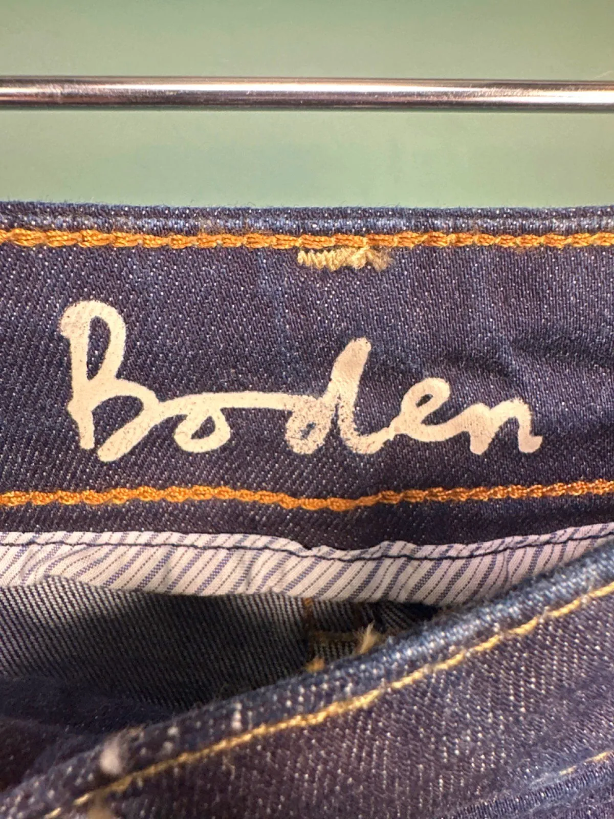 Boden Dark Blue Regular Fit Jeans Size 6R