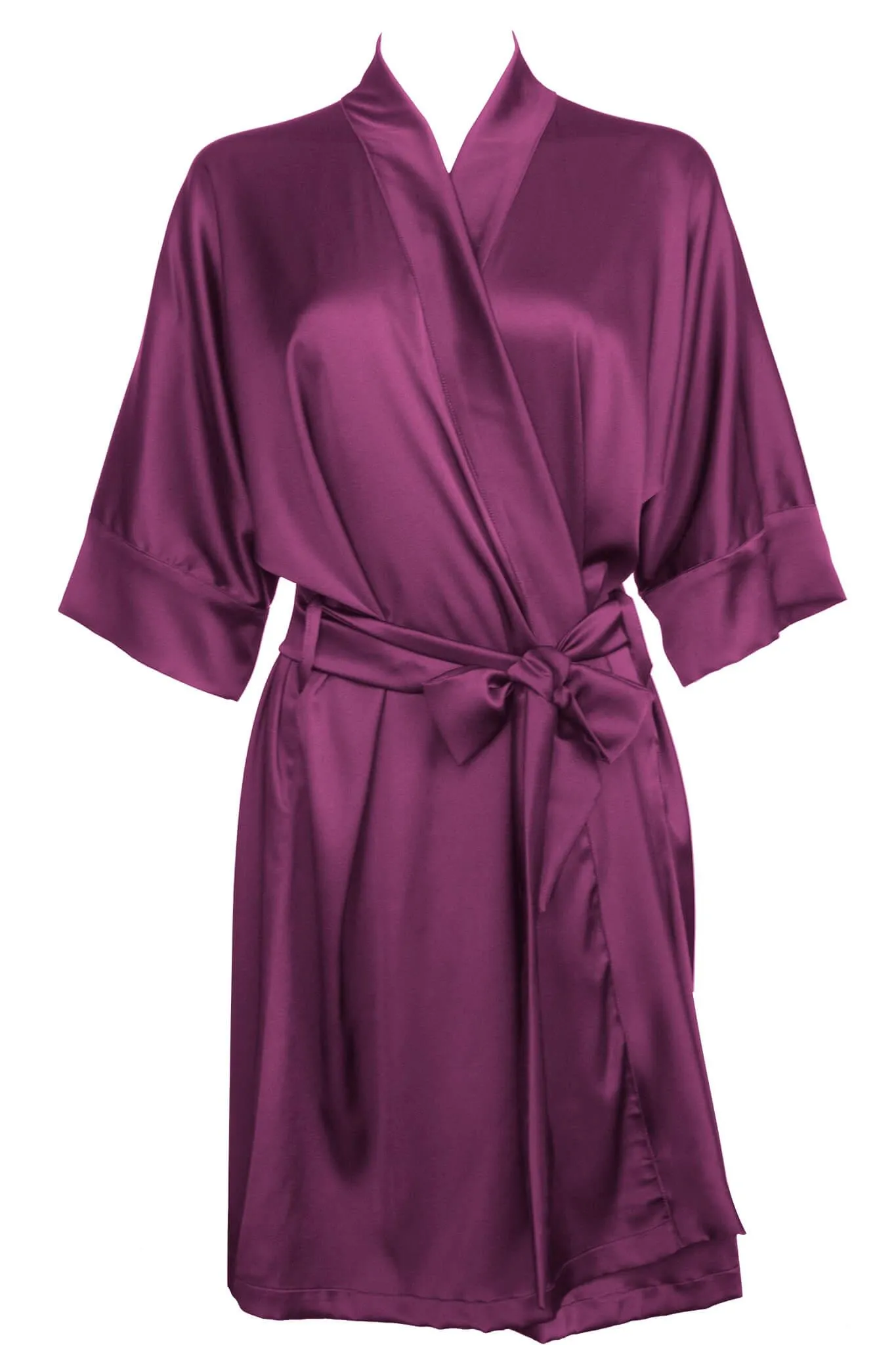 Bordeaux Silk Kimono