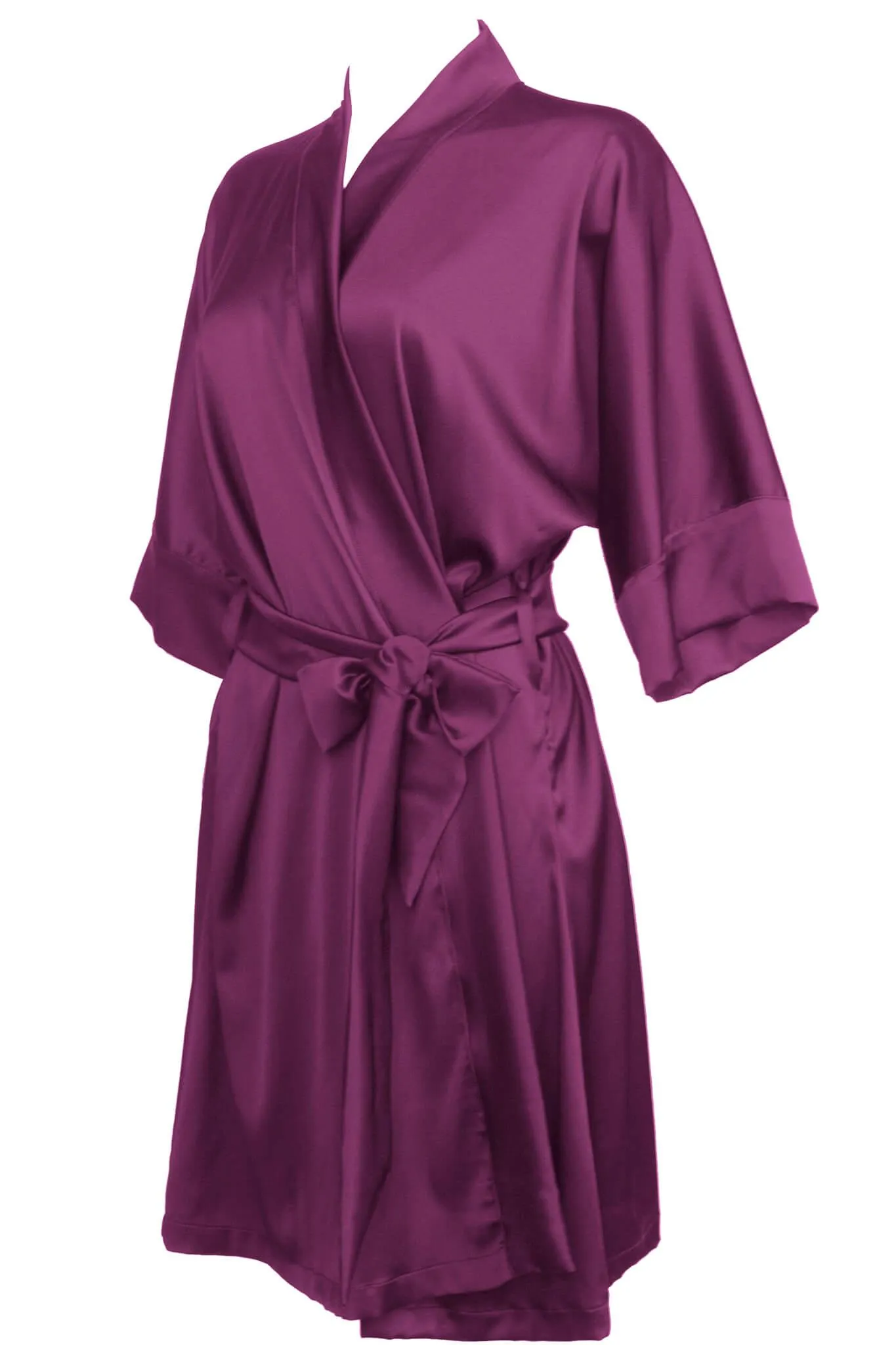 Bordeaux Silk Kimono
