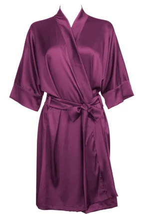 Bordeaux Silk Kimono