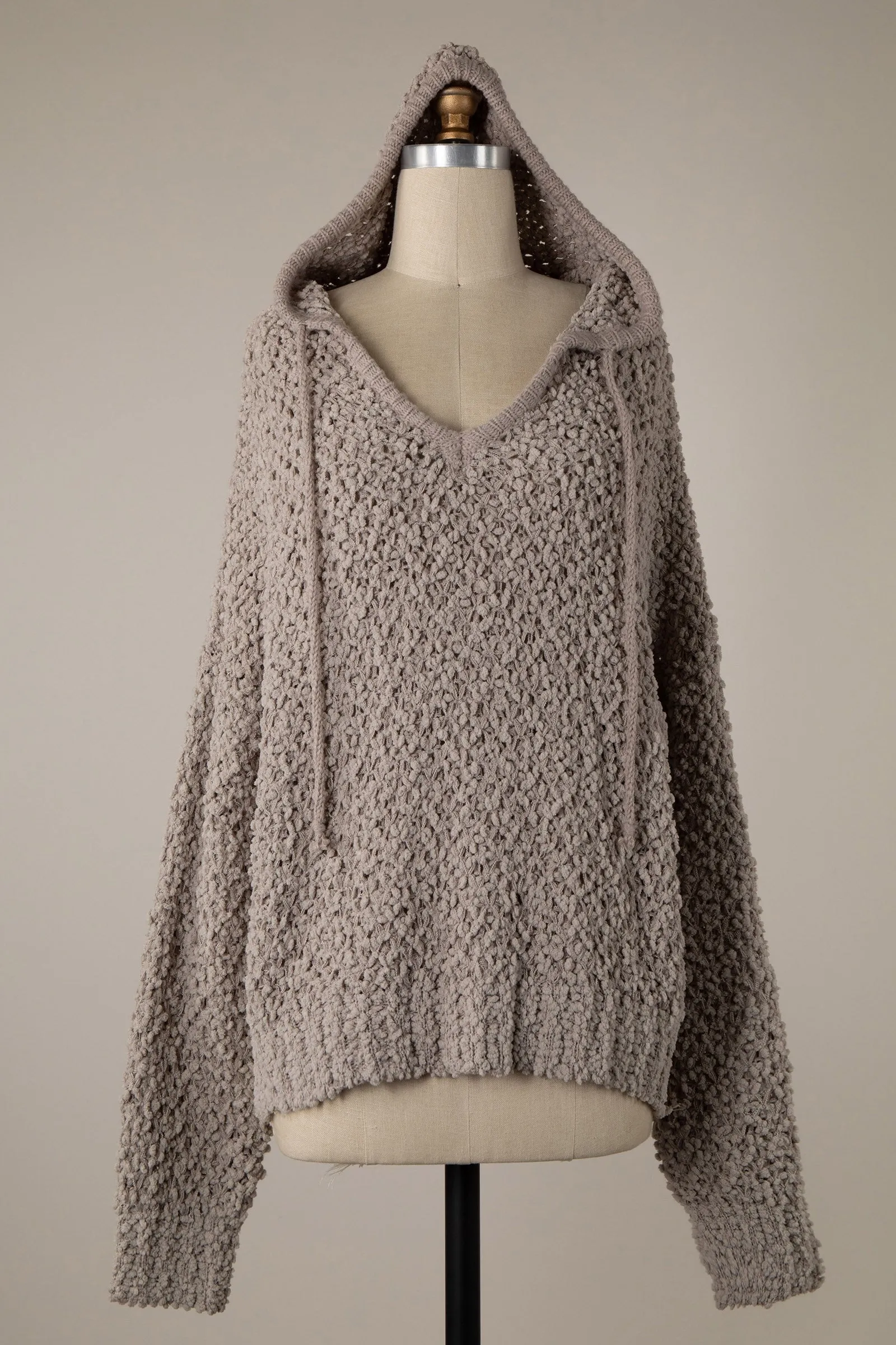 CABLE KNIT SWEATER WITH HOODIE 1 PACK